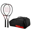 2x Wilson Clash 100 V3 + Wilson  Clash 15PK Racquet Bag