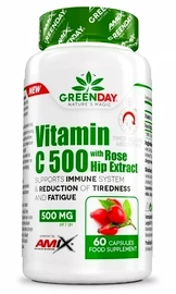 Amix Nutrition Vitamin C 500 s extraktem z šípků 60 kapslí