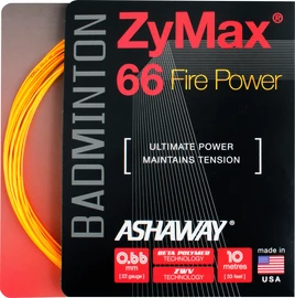 Bedmintonový výplet Ashaway ZyMax 66 Fire Power Orange