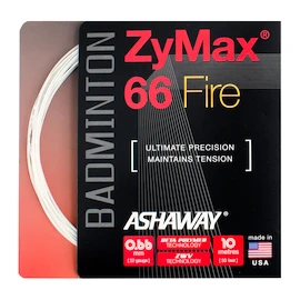 Bedmintonový výplet Ashaway Zymax 66 Fire White Set