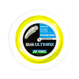 Bedmintonový výplet Yonex BG 66 Ultimax Yellow (0.65 mm) - 200 m