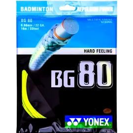 Bedmintonový výplet Yonex BG 80 Yellow