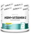 BioTech USA  MSM + Vitamin C 150 g citrón