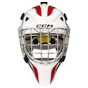 Brankárska hokejová maska CCM Axis F5 CCE White/Red Senior