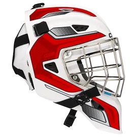 Brankárska hokejová maska CCM Axis F5 CCE White/Red Senior