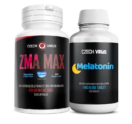 Český vírus ZMA MAX 100 kapsúl + Melatonín 200 tabliet