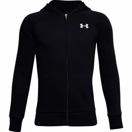 Chlapčenská mikina Under Armour RIVAL COTTON FZ HOODIE black