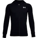 Chlapčenská mikina Under Armour  RIVAL COTTON FZ HOODIE black S