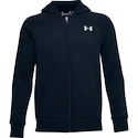 Chlapčenská mikina Under Armour  RIVAL COTTON FZ HOODIE dark blue L