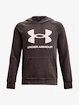 Chlapčenská mikina Under Armour  RIVAL FLEECE HOODIE-BRN XS