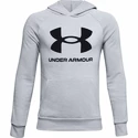 Chlapčenská mikina Under Armour  Rival Fleece Hoodie light grey