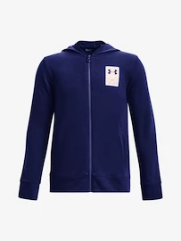 Chlapčenská mikina Under Armour Rival Terry FZ Hoodie-BLU