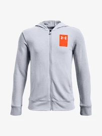 Chlapčenská mikina Under Armour Rival Terry FZ Hoodie-GRY