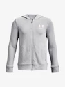 Chlapčenská mikina Under Armour  Rival Terry FZ Hoodie-GRY