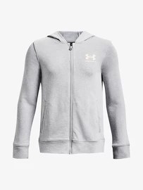 Chlapčenská mikina Under Armour Rival Terry FZ Hoodie-GRY