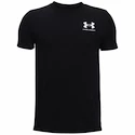 Chlapčenské tričko Under Armour  Sportstyle Left Chest SS Black