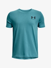 Chlapčenské tričko Under Armour SPORTSTYLE LEFT CHEST SS-BLU