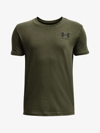 Chlapčenské tričko Under Armour SPORTSTYLE LEFT CHEST SS-GRN