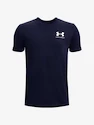 Chlapčenské tričko Under Armour  SPORTSTYLE LEFT CHEST SS-NVY