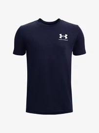 Chlapčenské tričko Under Armour SPORTSTYLE LEFT CHEST SS-NVY