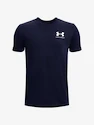 Chlapčenské tričko Under Armour  SPORTSTYLE LEFT CHEST SS-NVY XS