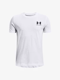 Chlapčenské tričko Under Armour SPORTSTYLE LEFT CHEST SS-WHT