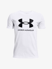 Chlapčenské tričko Under Armour Sportstyle Logo SS-WHT