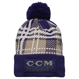 Čiapka CCM Holiday Pom Knit A Navy Senior