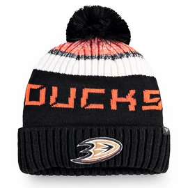 Čiapka Fanatics Pro Rinkside Goalie Beanie Pom Knit NHL Anaheim Ducks