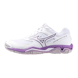 Dámska halová obuv Mizuno Wave Phantom 3 White/Patrician Purple/Quince