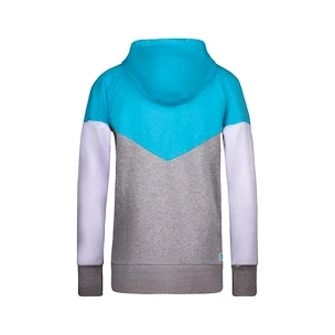 Dámska mikina BIDI BADU  Flavia Lifestyle Hoody Aqua/Grey White S