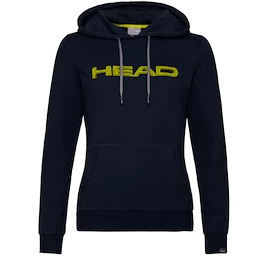 Dámska mikina Head  Club Rosie Hoodie Dark Blue/Yellow