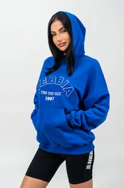 Dámska mikina Nebbia Branded Oversized Hoodie blue