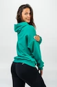 Dámska mikina Nebbia  Branded Oversized Hoodie green