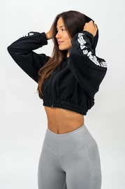 Dámska mikina Nebbia Cropped Zip-Up Hoodie black