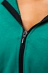 Dámska mikina Nebbia  Cropped Zip-Up Hoodie green