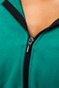 Dámska mikina Nebbia  Cropped Zip-Up Hoodie green