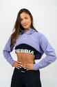 Dámska mikina Nebbia  Designer Cropped Hoodie purple