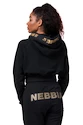 Dámska mikina Nebbia Intense Golden Crop hoodie 824 black