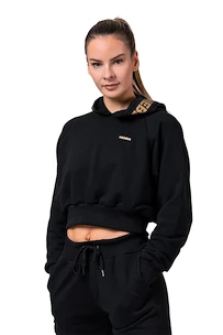 Dámska mikina Nebbia Intense Golden Crop hoodie 824 black XS