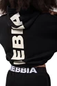 Dámska mikina Nebbia  Loose Fit Crop Hoodie black