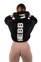 Dámska mikina Nebbia  Loose Fit Crop Hoodie black