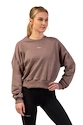 Dámska mikina Nebbia  Loose Fit Sweatshirt "Feeling Good" 420 brown M/L