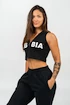 Dámska mikina Nebbia  Sleeveless Zip-Up Hoodie black