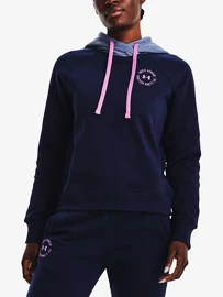 Dámska mikina Under Armour Rival Fleece CB Hoodie-NVY