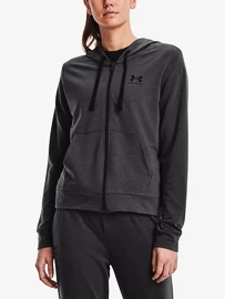 Dámska mikina Under Armour Rival Terry FZ Hoodie-GRY