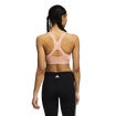 Dámska podprsenka adidas  Believe This Medium Support Workout Logo Ambient Blush