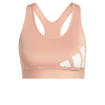 Dámska podprsenka adidas  Believe This Medium Support Workout Logo Ambient Blush