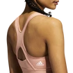 Dámska podprsenka adidas  Believe This Medium Support Workout Logo Ambient Blush