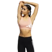 Dámska podprsenka adidas  Believe This Medium Support Workout Logo Ambient Blush